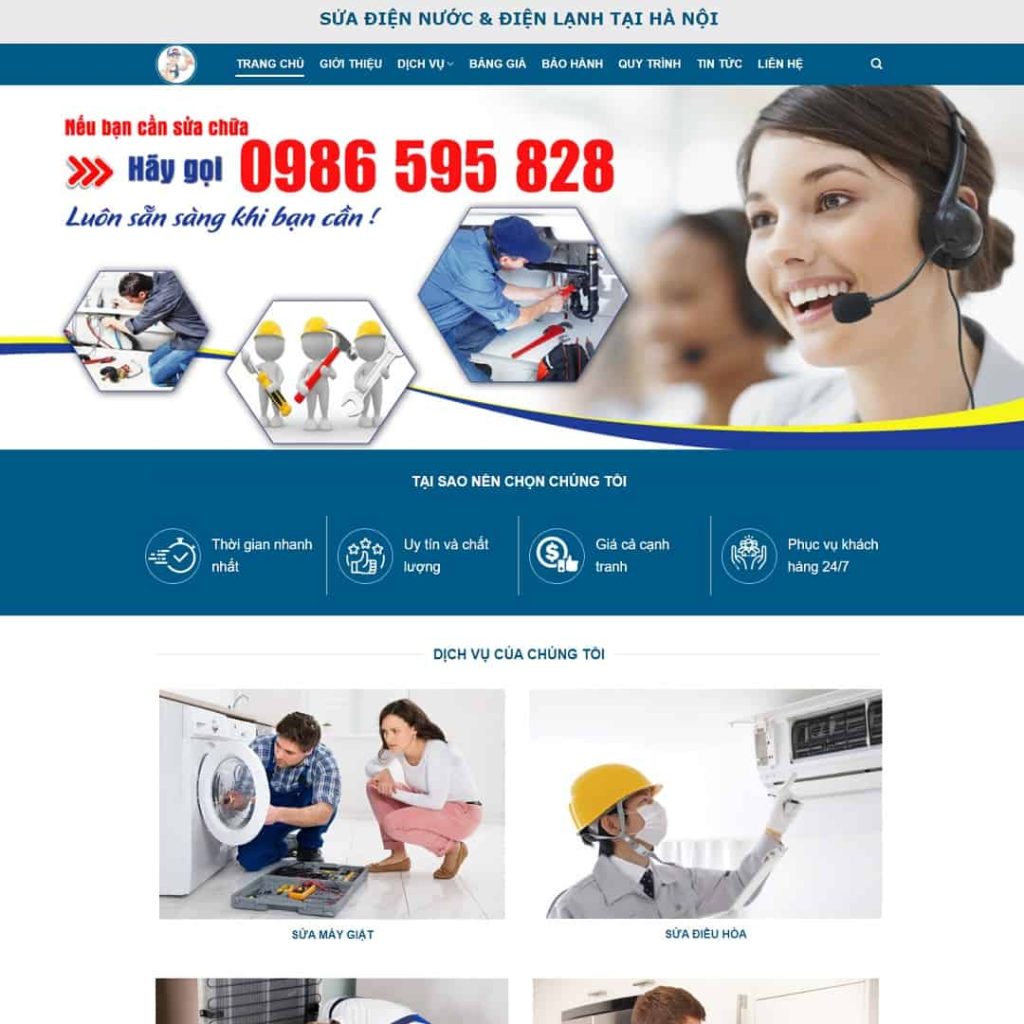 Theme sửa chữa điện lạnh 02