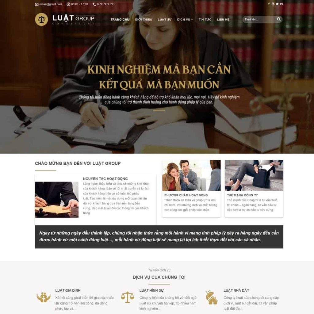 Theme công ty Luật 02