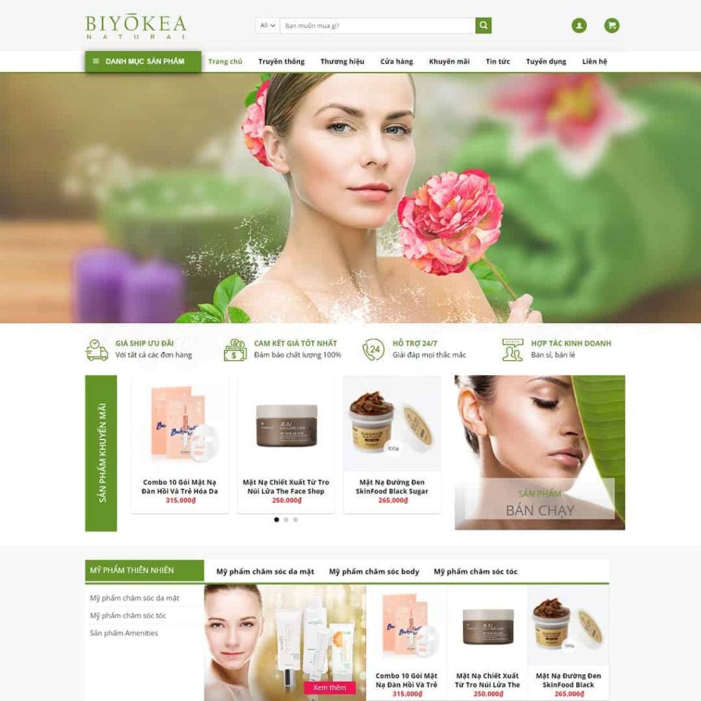 Theme Shop mỹ phẩm 07