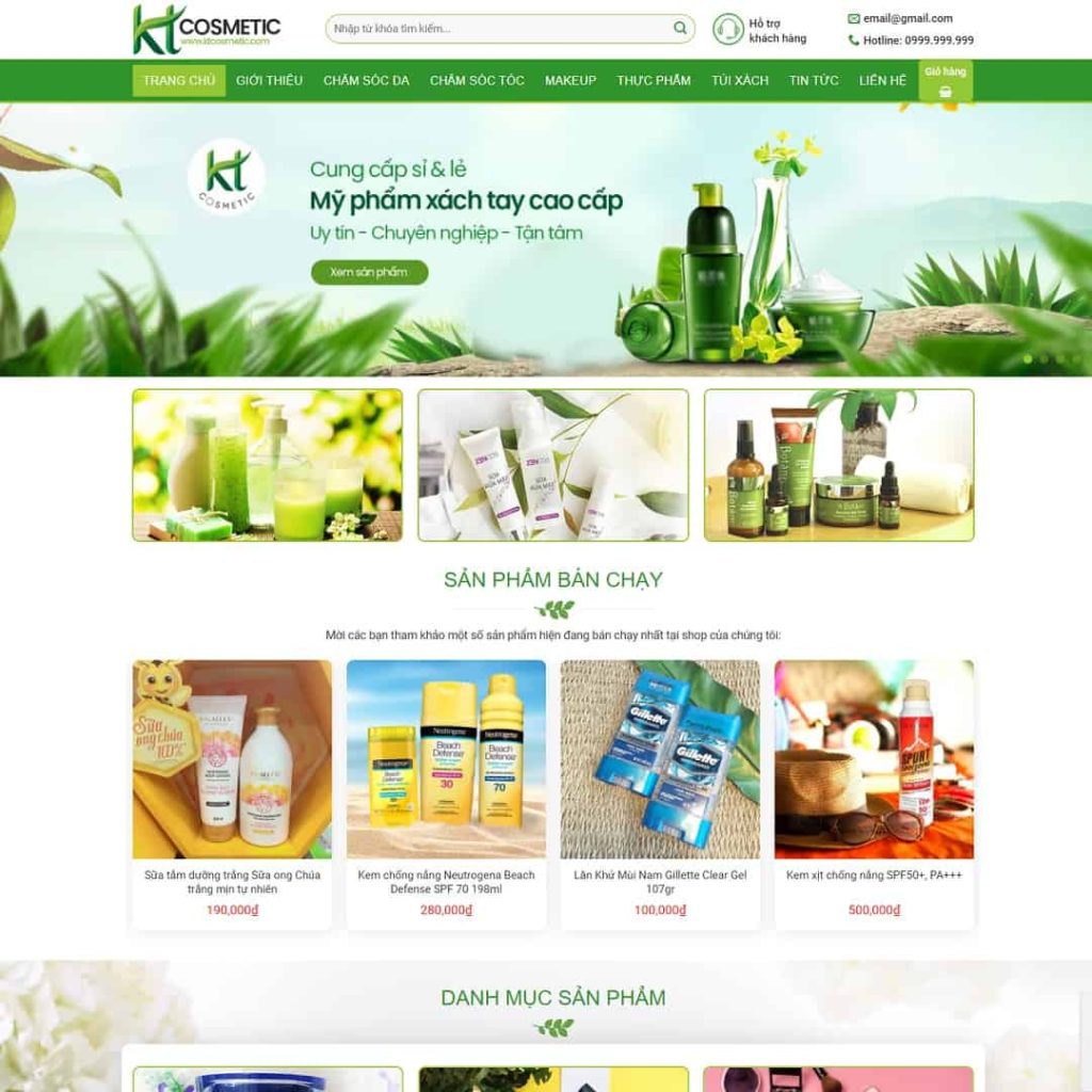 Theme Shop mỹ phẩm 06