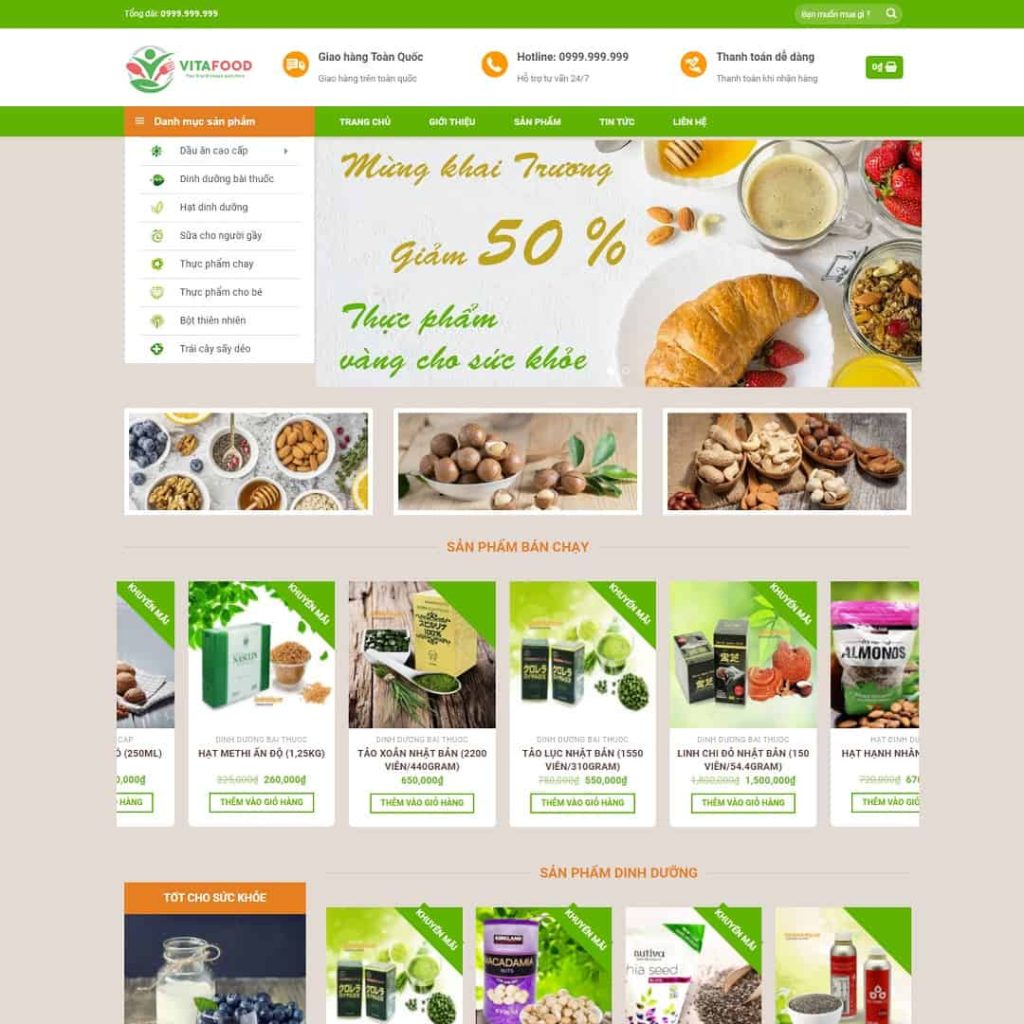 Theme thực phẩm chức năng 10