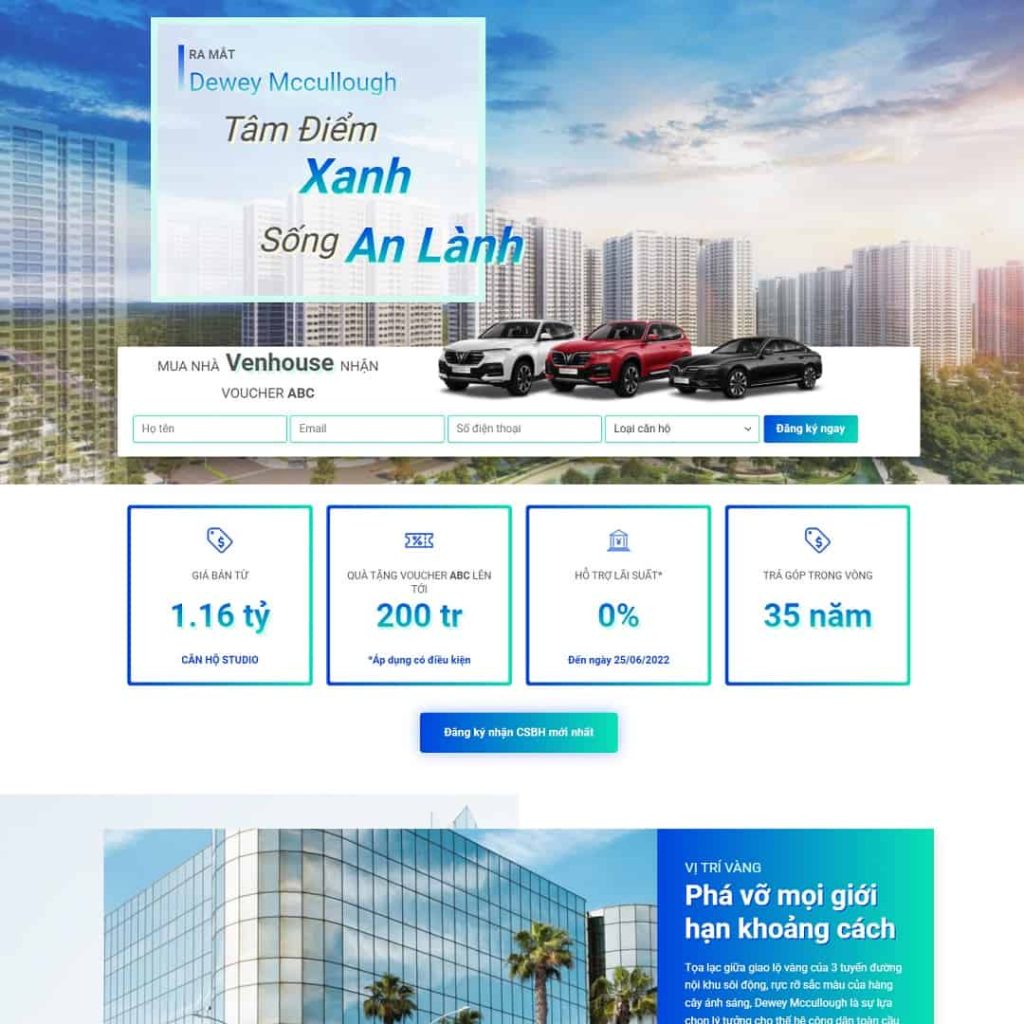 Theme Landing page bất động sản 10