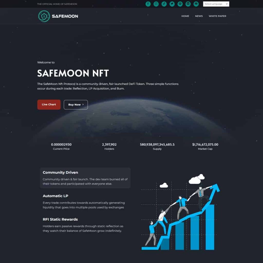 Theme Landing page giới thiệu tiền điện tử - crypto 01