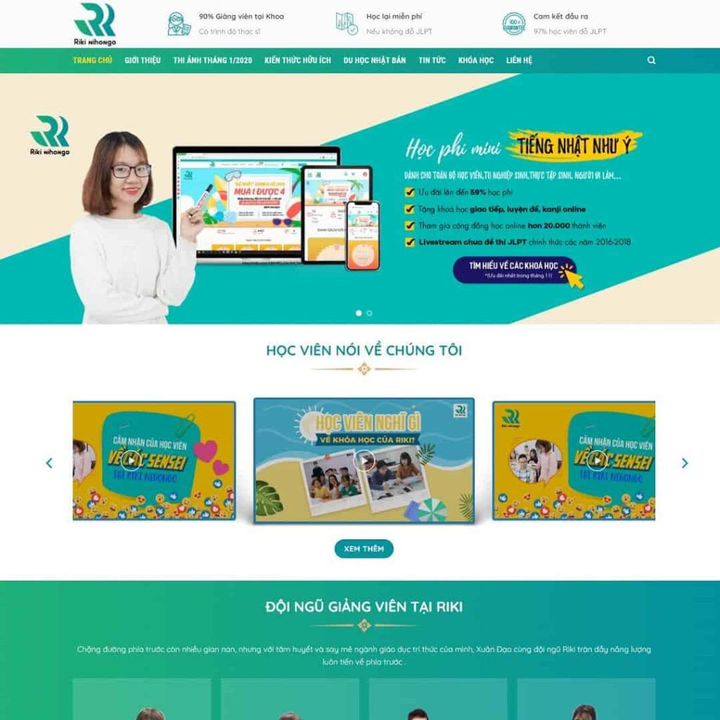 Theme trung tâm học tiếng Nhật