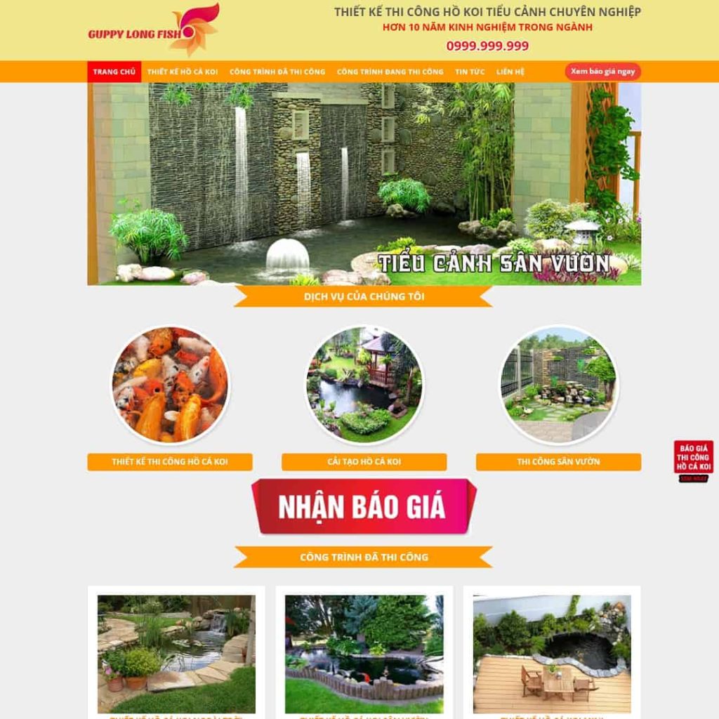 Theme thi công hồ cá Koi, Tiểu cảnh