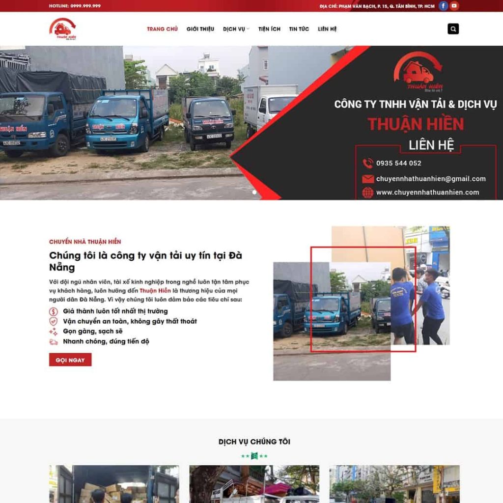 Theme dịch vụ chuyển nhà