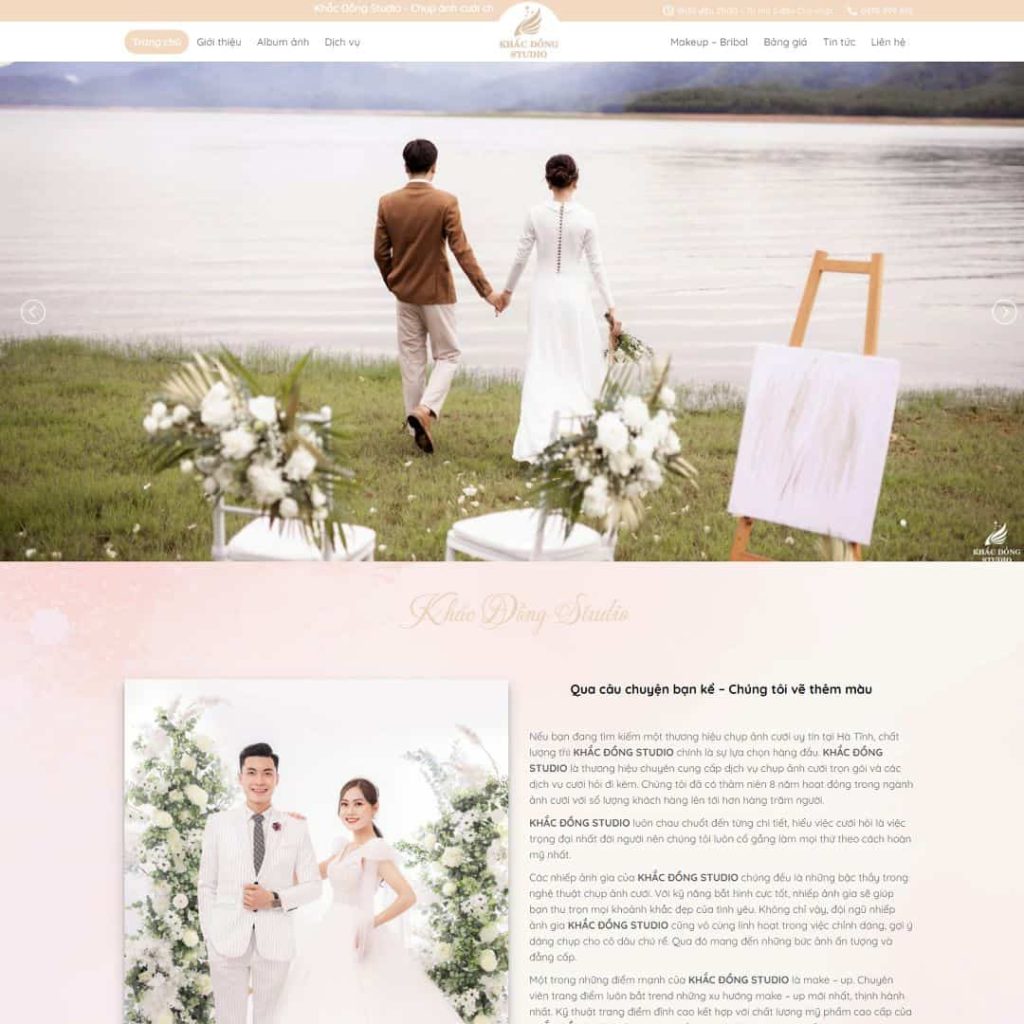 Theme dịch vụ studio, chụp ảnh cưới 01