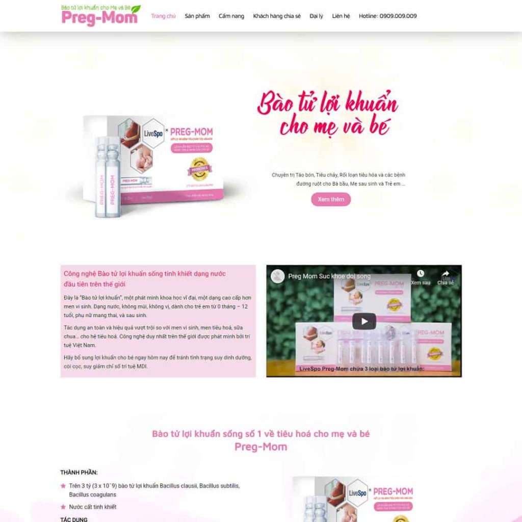 Theme thực phẩm chức năng 02