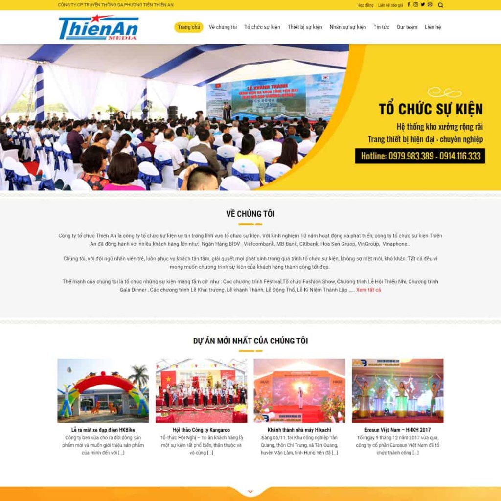 Theme công ty tổ chức sự kiện 06