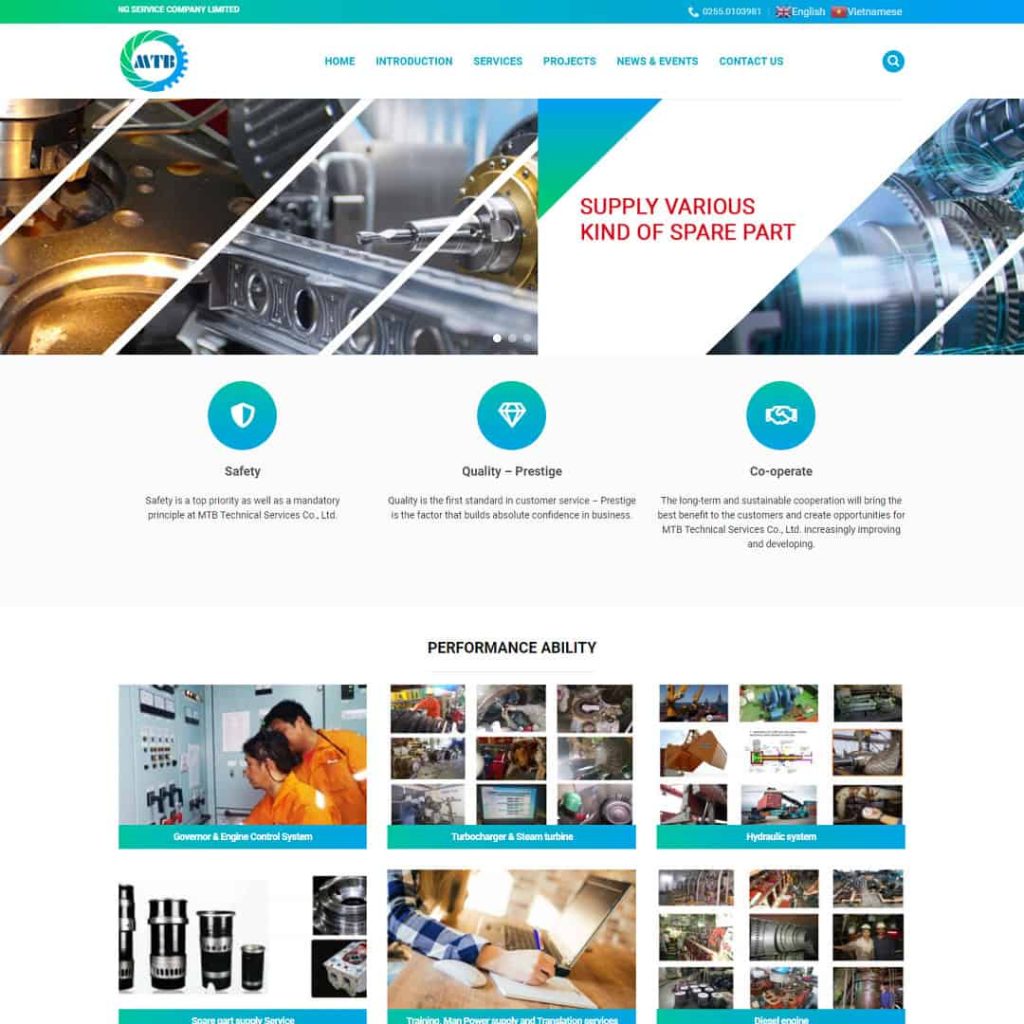 Theme công ty sửa chữa tàu, thuyền