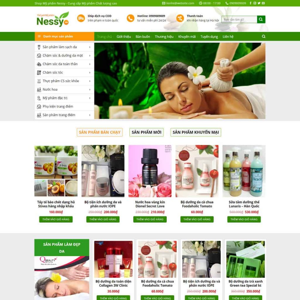 Theme Shop mỹ phẩm 03