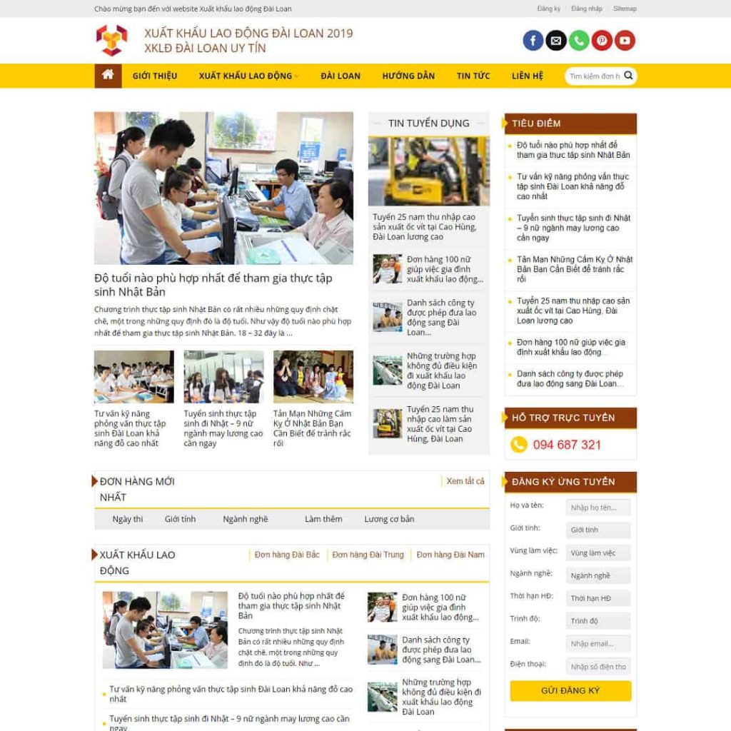 Theme công ty xuất khẩu lao động 04
