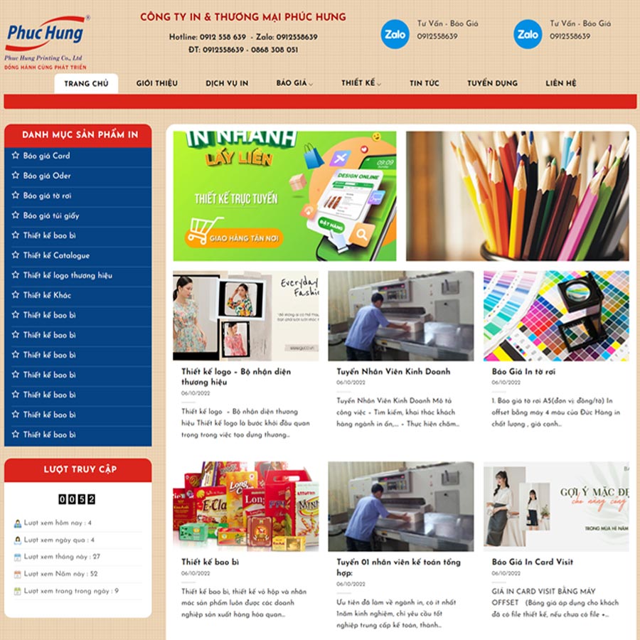 Theme mẫu công ty in ấn 03