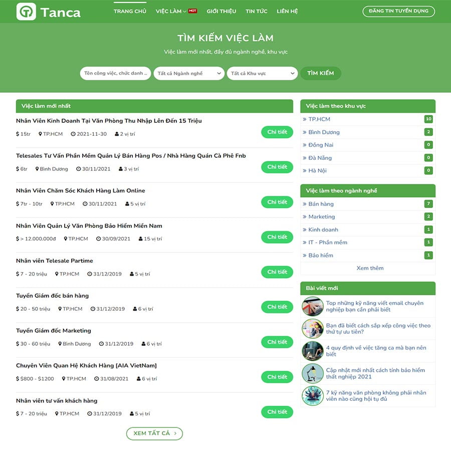 Theme mẫu tuyển dụng, việc làm 04