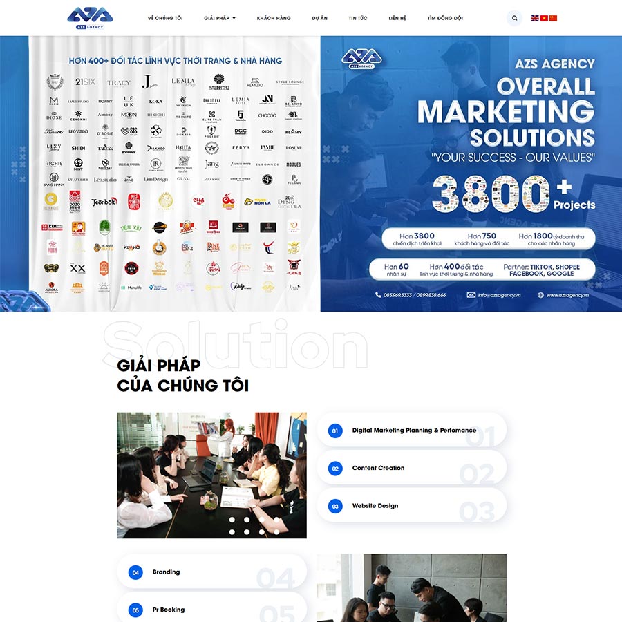 Theme công ty Agency, Marketing Online 04