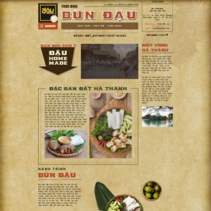 Theme quán bún đậu mắm tôm 02