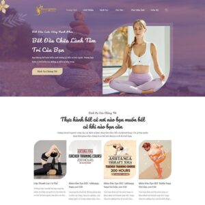 Theme trung tâm dạy Yoga