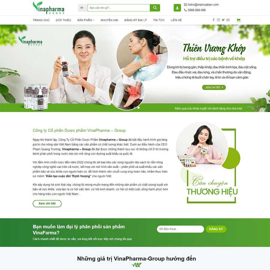 Theme công ty dược phẩm