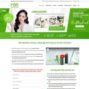 Theme đào tạo chủ Spa