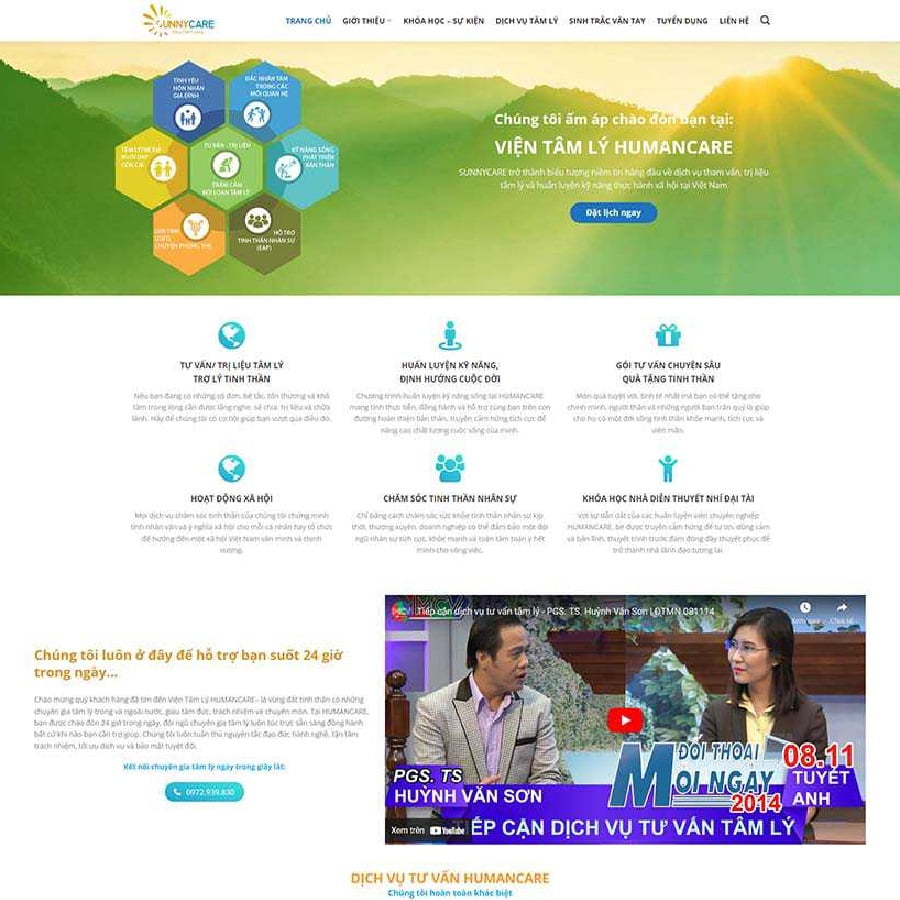 Theme dịch vụ tư vấn tâm lý