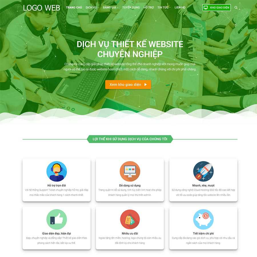 Theme công ty thiết kế Website 03