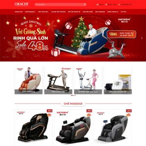 Theme bán ghế Massage, máy chạy bộ