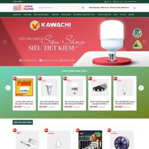 Theme bán đèn led, thiết bị điện