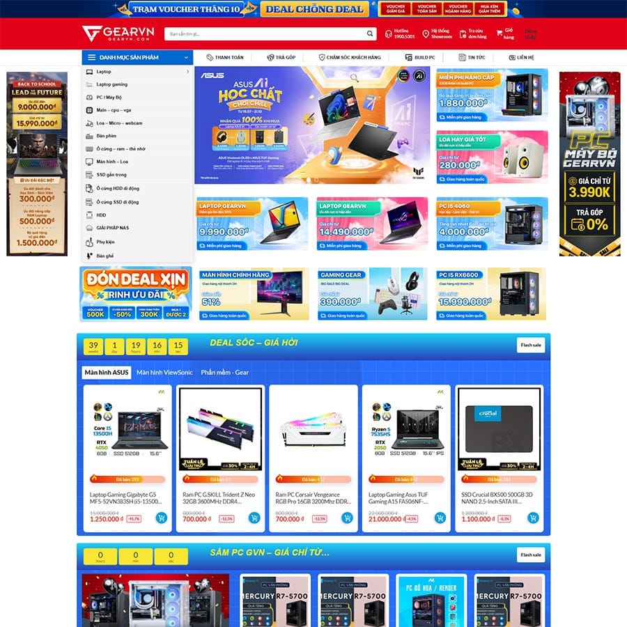 Theme bán máy tính, laptop 10
