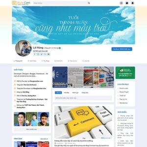Theme blog cá nhân giống Facebook