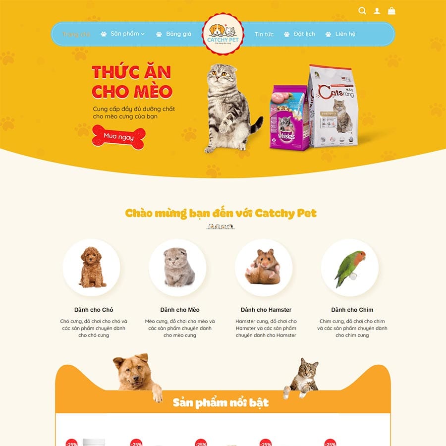 Theme bán đồ chơi, thực phẩm thú cưng 03