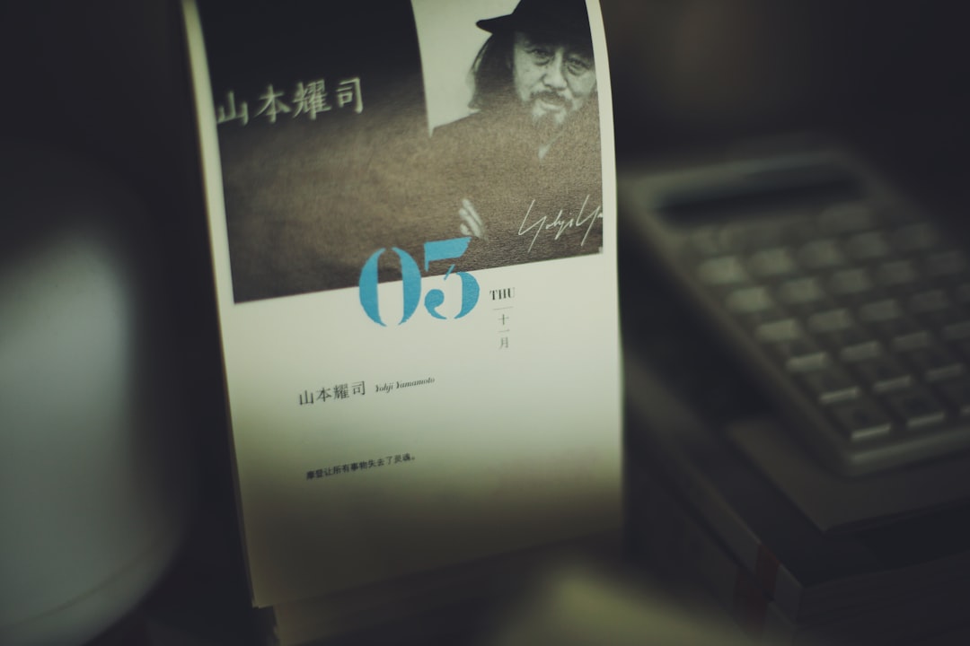 a book with a picture of a man on it