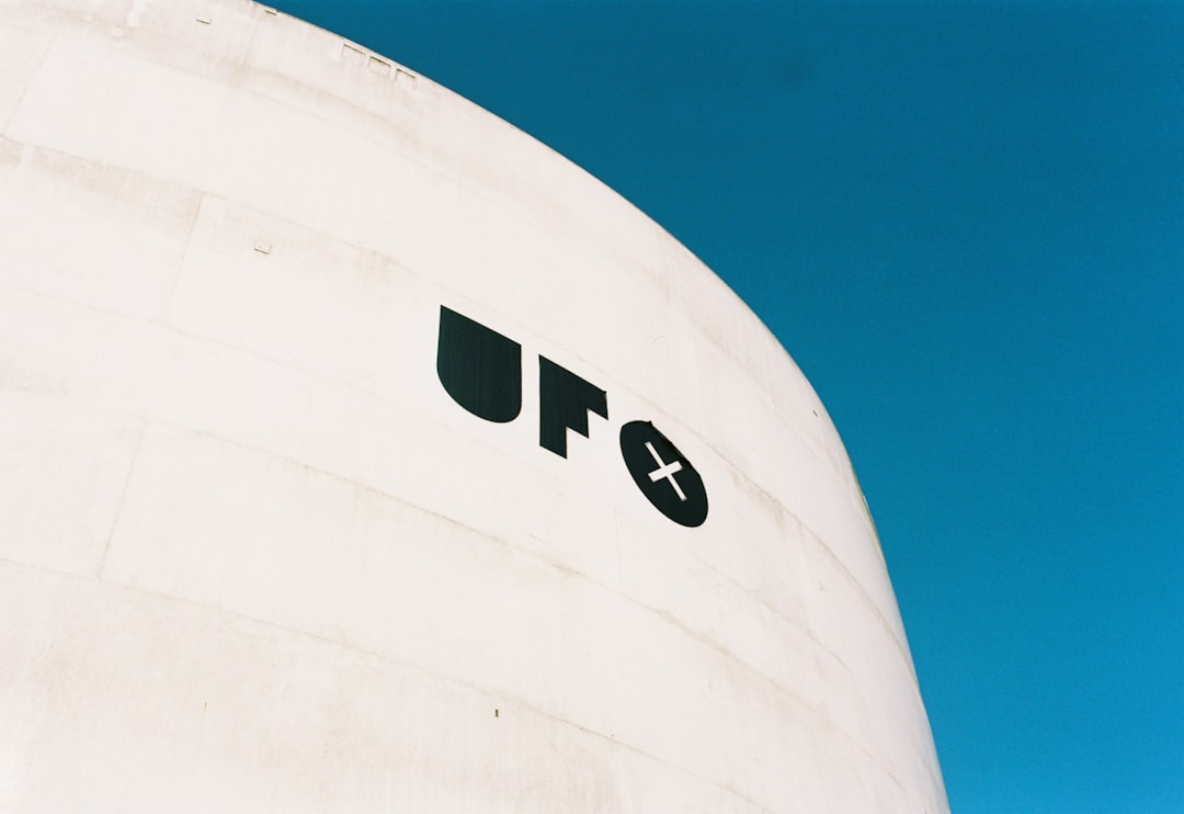 The image shows the letters "ufo" on a white surface.