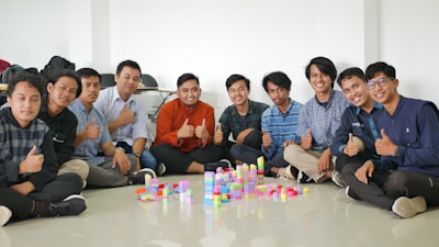software development team collaborating with AI tools