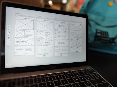 user experience design process with wireframes