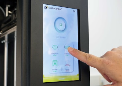 futuristic customer service interface with AI