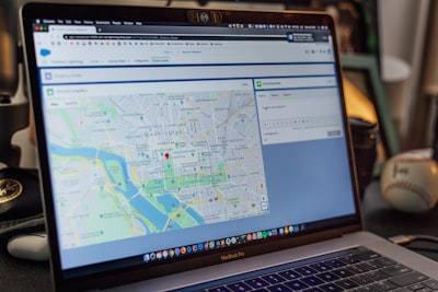 digital marketing dashboard showing Google Maps integration