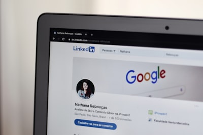 person optimizing google my business profile