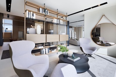 modern apartment interior design with lifestyle elements