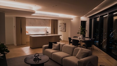 modern apartment with smart home features