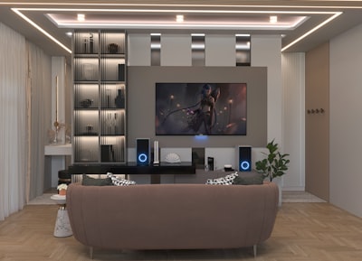 smart home interior design with integrated technology