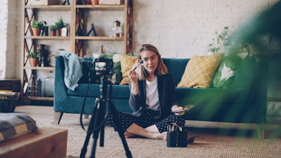 real estate agent talking to client in a modern home